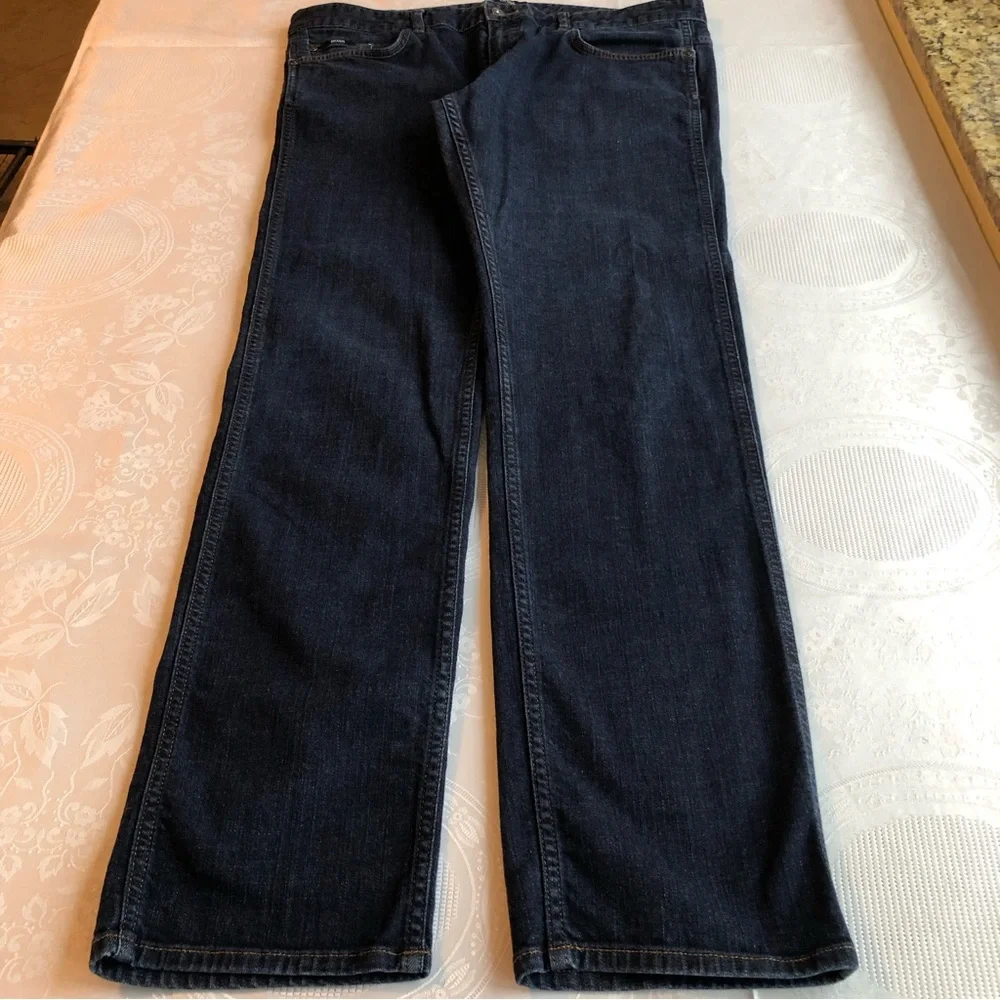 BOSS Hugo Blue Jeans Boss Men’s Size 36 Denim Pants Classic-Fit Straight-Leg